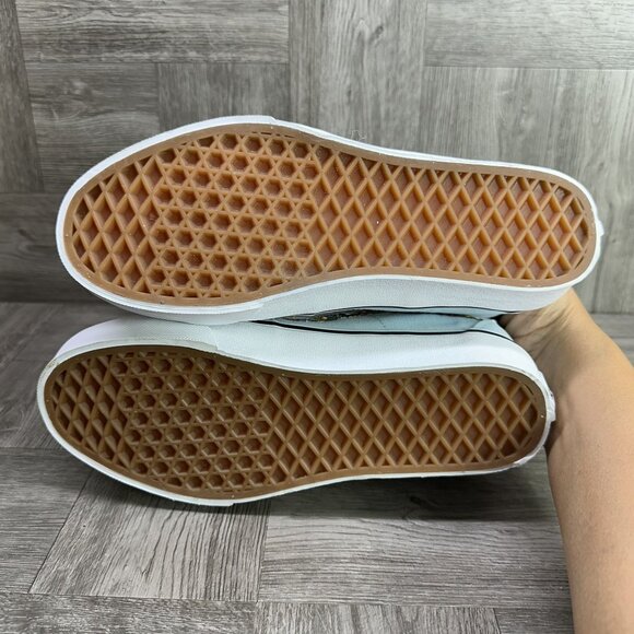 Vans Sk8-Hi Women's size 7 Light Blue Floral Print Skate Shoes - Picture 7 of 8